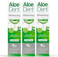 AloeDent Whitening Zestaw wybielających past do zębów z aloesem BEZ FLUORU