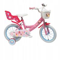 Детский велосипед принцессы, розовый, колесо 14