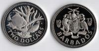 BARBADOS 1973 2 DOLLARS LUSTRZANKA