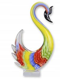 Рисунок стекло лебедь птица Мурано art deco стекло
