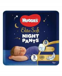 Huggies Elite Soft Overnight 3 Majtki Nocne 6-11 kg, 23 szt