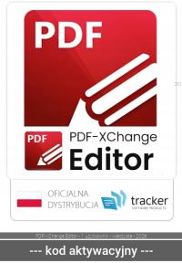 PDF-XChange Editor 1 użytkownik 1 PC / licencja wieczysta ESD