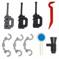 LEGO City - Akcesoria Policyjne Mix Używane - 9 szt