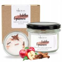 Świeca Sojowa Zapachowa Jabłko z Cynamonem 235 ml Prezent Świeczka Sojowa