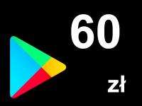 Google Play Card 60 зл предоплаченный код Android / подарочная карта