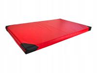 Materac gimnastyczny szkolny UNDERFIT 200 x 120 x 5 cm twardy czerwony