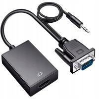 ADAPTER VGA DO HDMI ADAPTER KABEL PRZEJŚCIÓWKA KONWERTER FULL HD 1080P