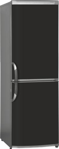 Наклейка шпон цвет для холодильника черный 70x200