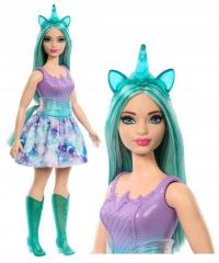 LALKA BARBIE DREAMTOPIA JEDNOROŻEC z długimi turkusowymi włosami HRR15