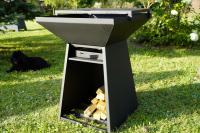 Садовый очаг с подставкой для гриля