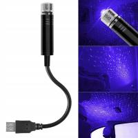 Projektor LED do samochodu USB efekt gwiazd