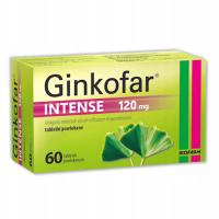 Lek Biofarm Ginkofar Intense 120 mg 60 tabletek S.N. 230605 d.w.30,06,2025r