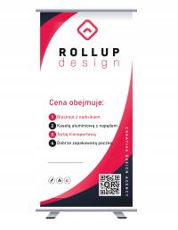 ROLL-UP 100x200cm kaseta + wydruk UV PREMIUM ROLLUP