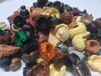 154d2. Lego włosy damskie męskie mix 6 sztuk