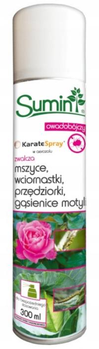 KARATE SPRAY ŚRODEK OPRYSK NA MSZYCE PRZĘDZIORKI WCIORNASTKI 300ML SUMIN