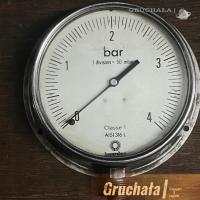 Bourdon AISI 316, 4 bar manometr gliceryna