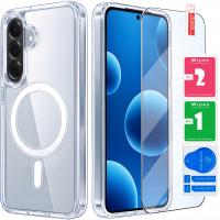 Чехол MAGSAFE из закаленного стекла для SAMSUNG GALAXY A36 A56 5G / премиум качество