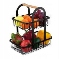 Koszyk NA OWOCE organizer półka stojak patera półmisek talerz KOSZ 2poziomy