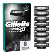 OSTRZA WKŁADY WYMIENNE DO MASZYNKI GILLETTE MACH3 CHARCOAL - 8 SZT