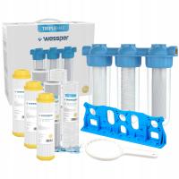 Фильтр для воды для всего дома, 1 дюйм, 3 ступени, для дома, 10x фильтр, картридж, умягчитель