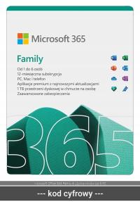 Microsoft 365 Family 2024 30 ПК / 12 месяцев ESD