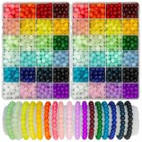 Zestaw szklanych koralików szklane koraliki do bransoletek 8 mm 1200 szt.