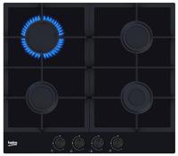 Газовая варочная панель Beko HILG642C5SB 4 горелки черный