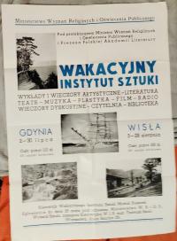 WAKACYJNY INSTYTUT SZTUKI – GDYNIA WISŁA – przed 1939