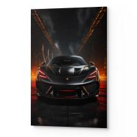 Plakat na ścianę do salonu sypialni PORSCHE CZARNY CARS00127 30x40