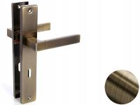 Klamka VEGAS na KLUCZ drzwi w kolorze złota PATYNA