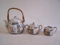 Japoński zestaw do herbaty – porcelana ręcznie zdobiona - Made in Japan