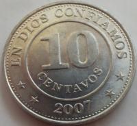 3186 - Nikaragua 10 centavo, 2007