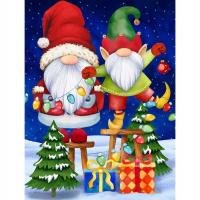 RICUVED Zestaw 5D do Malowania Diamentami - Świąteczny Obraz 30 x 40 cm