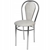 Krzesło Krzesła Metalowe Kuchenne Tapicerowane Tulipan Plus Produkt Polski