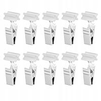 НАПРАВЛЯЮЩИЕ С ЛЯГУШКОЙ ДЛЯ АЛЮМИНИЕВЫХ РЕЛЬСОВ БЕЛОГО ЦВЕТА 10 ШТ.