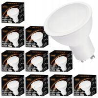 Żarówka LED GU10 10W 850lm Barwa Neutralna Dzienna 4500K 230V Zestaw 10x