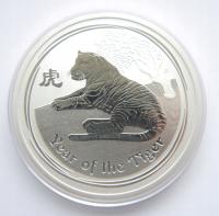 AUSTRALIA 2 $ 2010 LUNAR ROK TYGRYSA 2 UNCJE SREBRO
