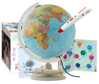 Globus interaktywny razem z piórem Parlamondo edukacyjny podświetlany mówią
