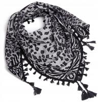 Женская шаль шарф с бахромой