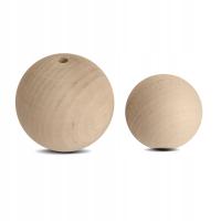 10шт бусины деревянные необработанные шарики с отверстием 25 мм