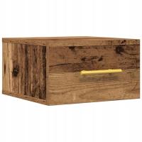 Szafka Nocna Montowane na ścianie Stare drewno 35 x 35 x 20 cm