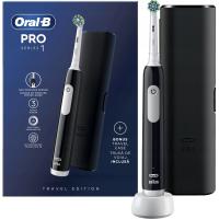 ЭЛЕКТРИЧЕСКАЯ ЗУБНАЯ ЩЕТКА ORAL-B PRO SERIES 1 ЧЕРНЫЙ 3 РЕЖИМА ЧЕХОЛ