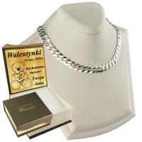 Серебряная цепочка мужская 925 Броненосец алмазный полный 5 мм гравер бесплатно