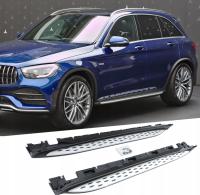 Подножки боковые пороги MERCEDES GLC X253 C253 W253 хром