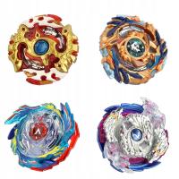 4 sztuk/zestaw Metal Rapidity Burst Spinning Top zestaw zabawek z wyrzutnią chwytów i