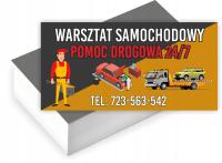 Wizytówki firmowe GOTOWY PROJEKT GRATIS 100 sztuk WARSZTAT SAMOCHODOWY