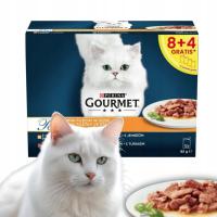 PURINA GOURMET MOKRA KARMA DLA KOTA MINI FILECIKI W SOSIE MIX SMAKÓW 12x