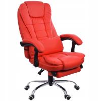 Регулируемое офисное кресло красный fbk01 подставка для ног