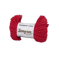 Sznurek bawełniany 5mm 100mb z nitką metalizowaną, różne kolory