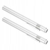 2 SZT. ALUMINIOWE LATARKI MEDYCZNE Z KLIPSEM I PODZIAŁKĄ